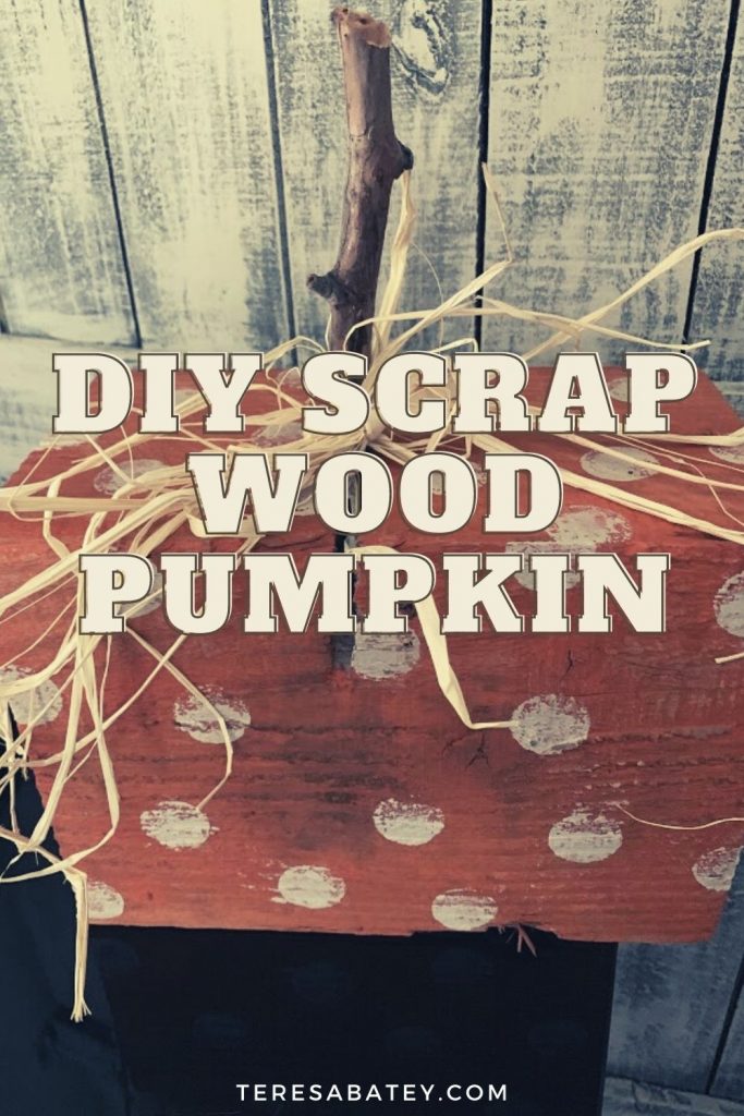 DIY Scrap Wood Pumpkin