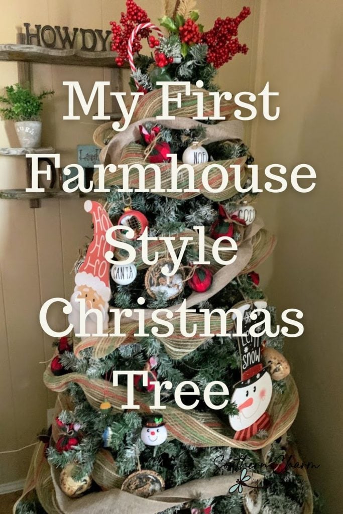 My First Farmhouse Style Christmas Tree