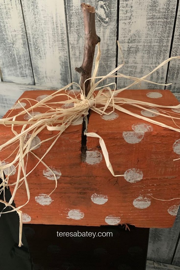 DIY Scrap Wood Pumpkin