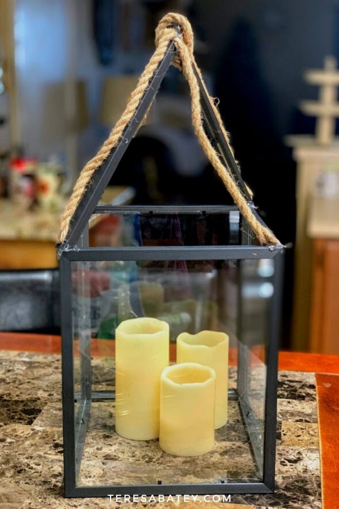 DIY Dollar Tree Farmhouse Lantern