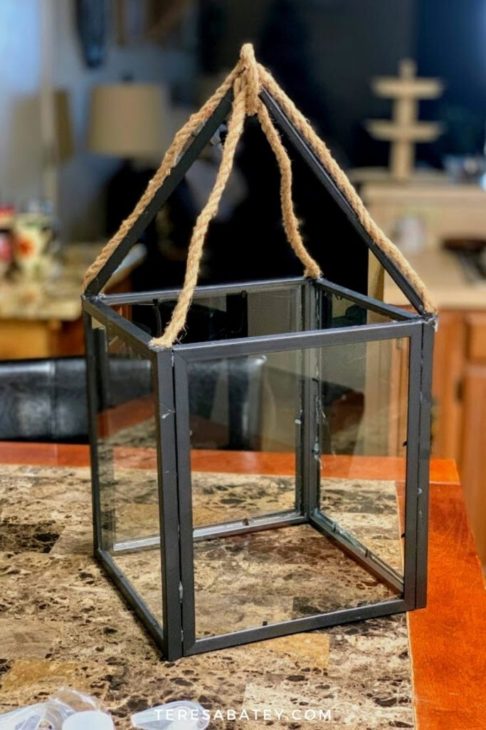 DIY Dollar Tree Farmhouse Lantern