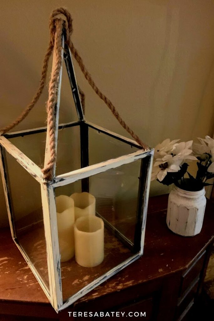DIY Dollar Tree Farmhouse Lantern