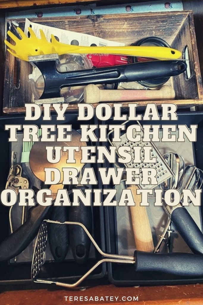 DIY Dollar Tree Kitchen Utensil Drawer Organization