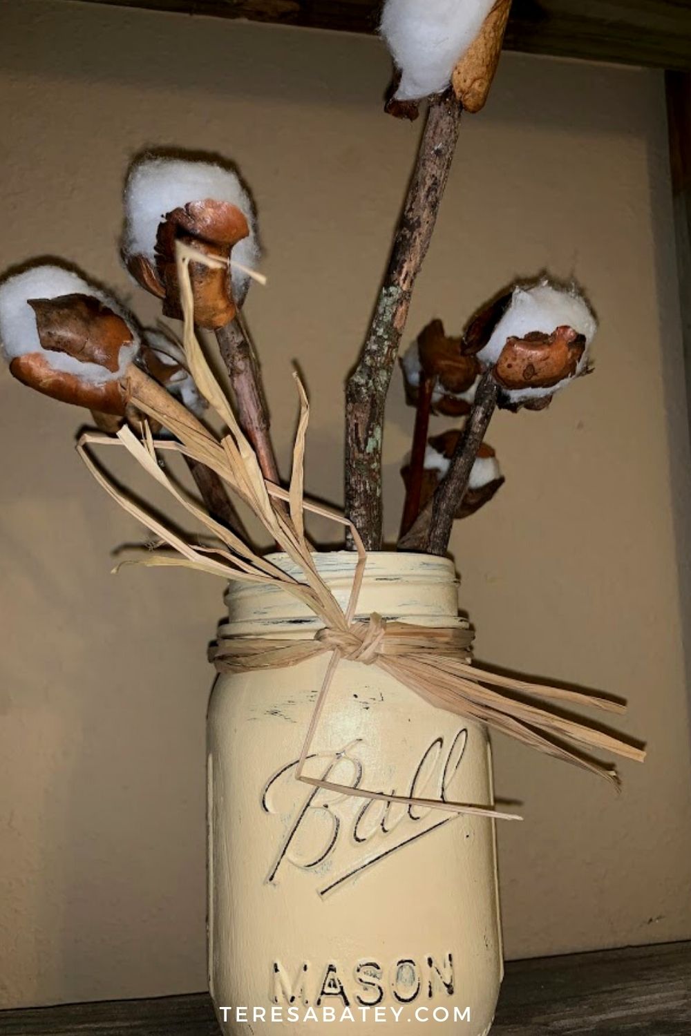 DIY Faux Cotton Stems