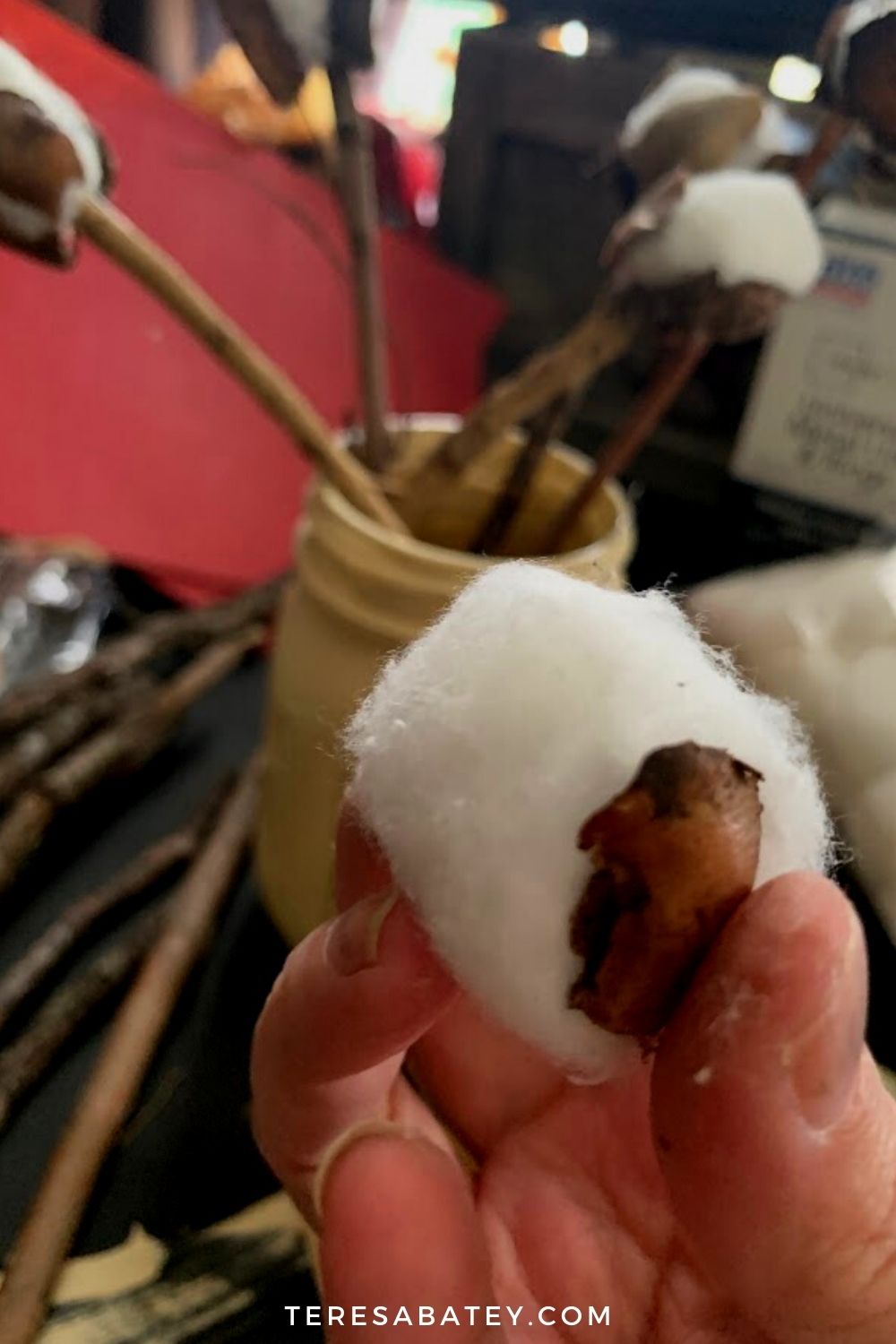 DIY Faux Cotton Stems