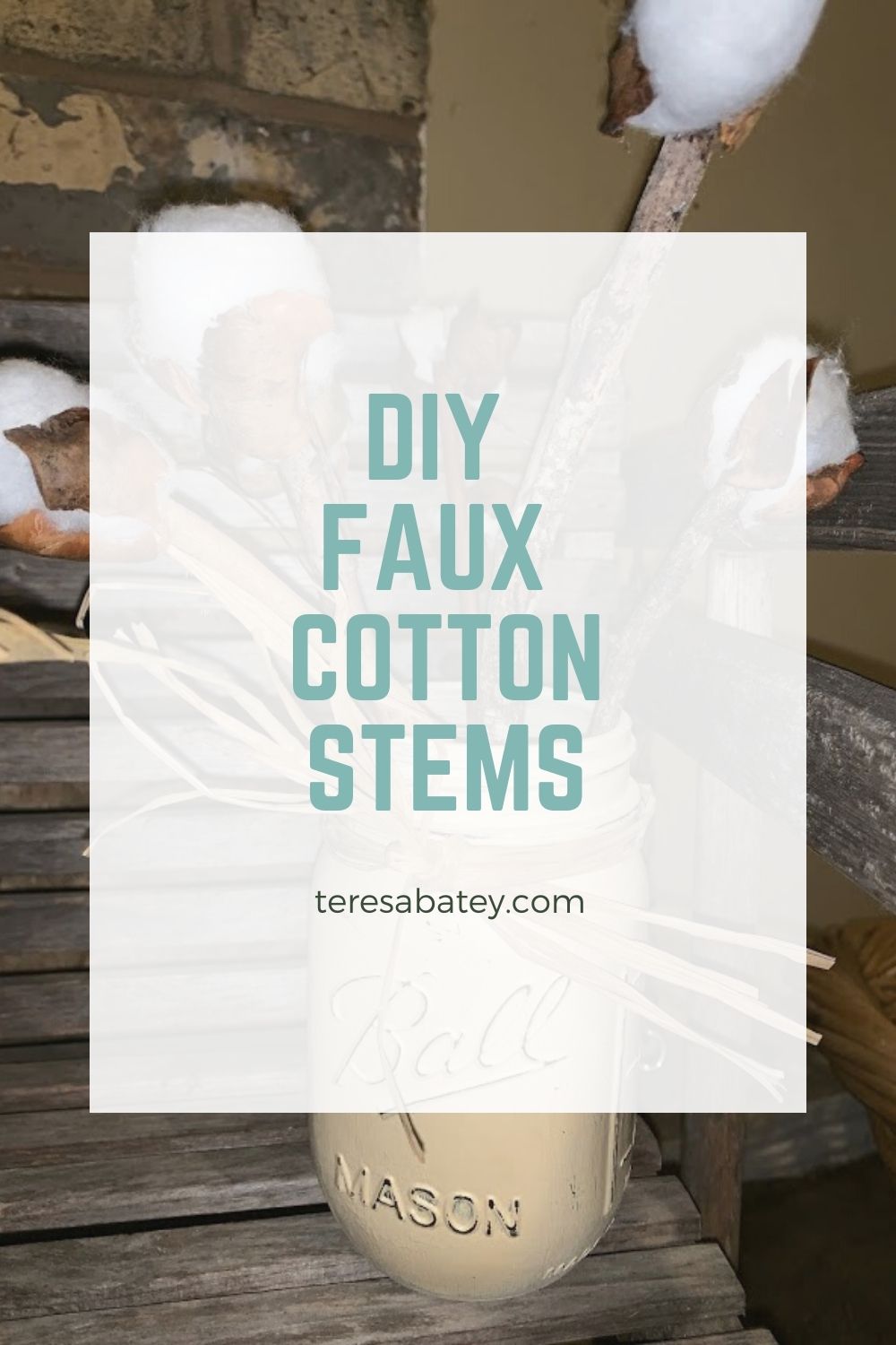 DIY Faux Cotton Stems