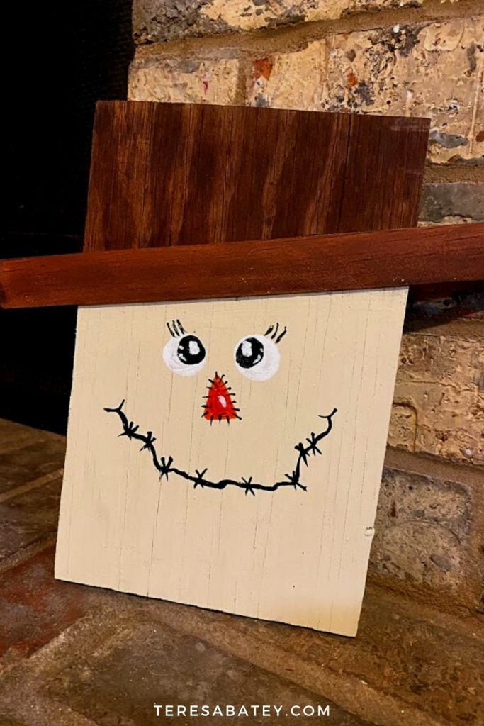 DIY Scarecrow Wood Sign