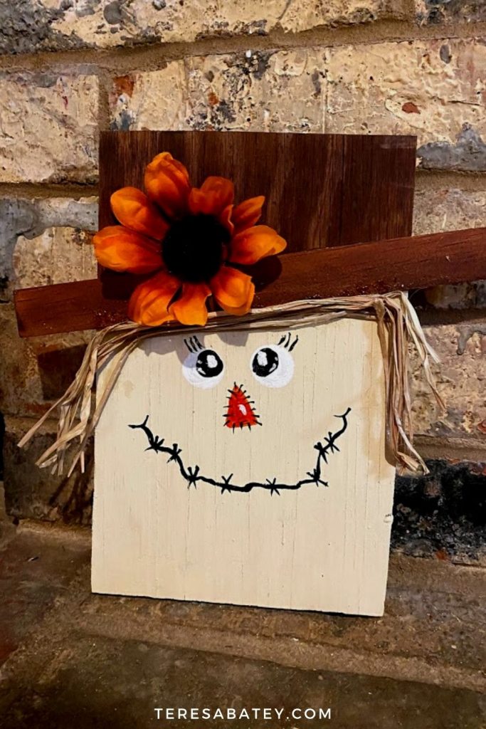 DIY Scarecrow Wood Sign