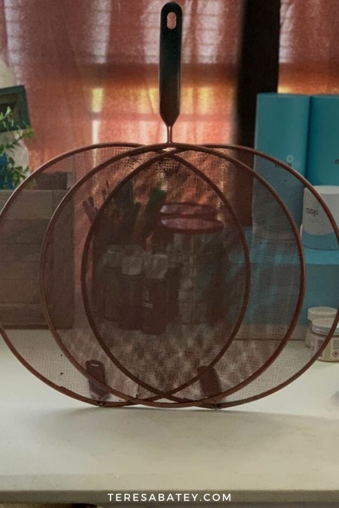 Dollar Tree Splatter Screen Pumpkin