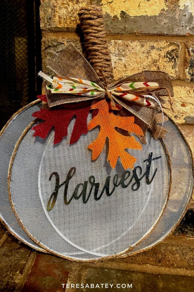 Dollar Tree Splatter Screen Pumpkin