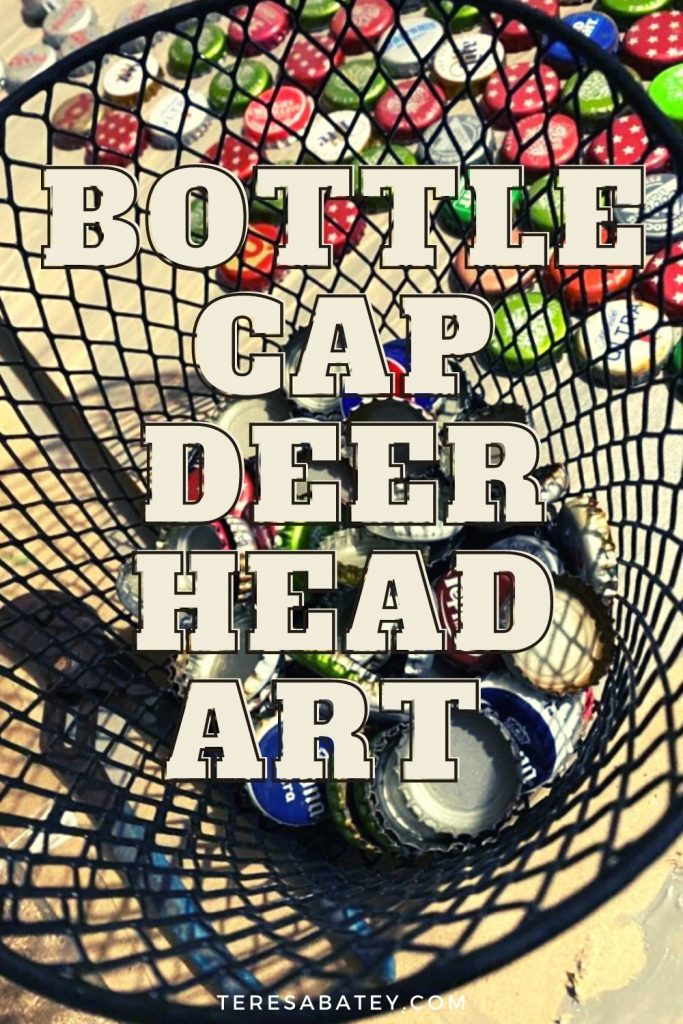 Bottle Cap Deer Head Art
