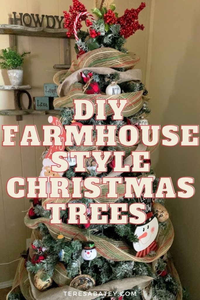 DIY Farmhouse Style Christmas Trees