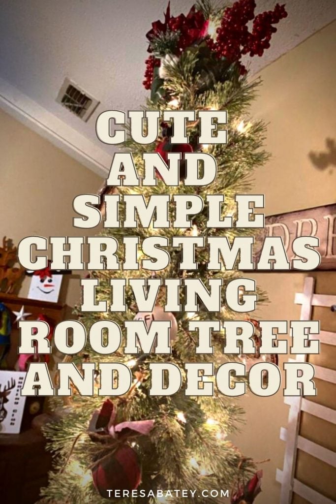 Cute and Simple Christmas Living Room Tree and Decor