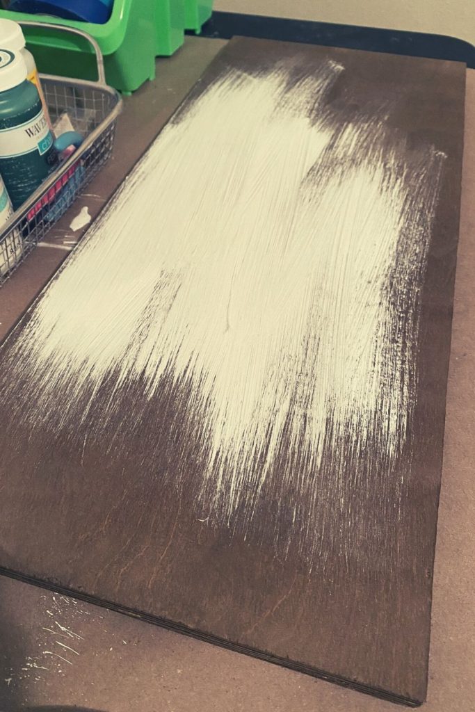 DIY Aged Wood Sign
