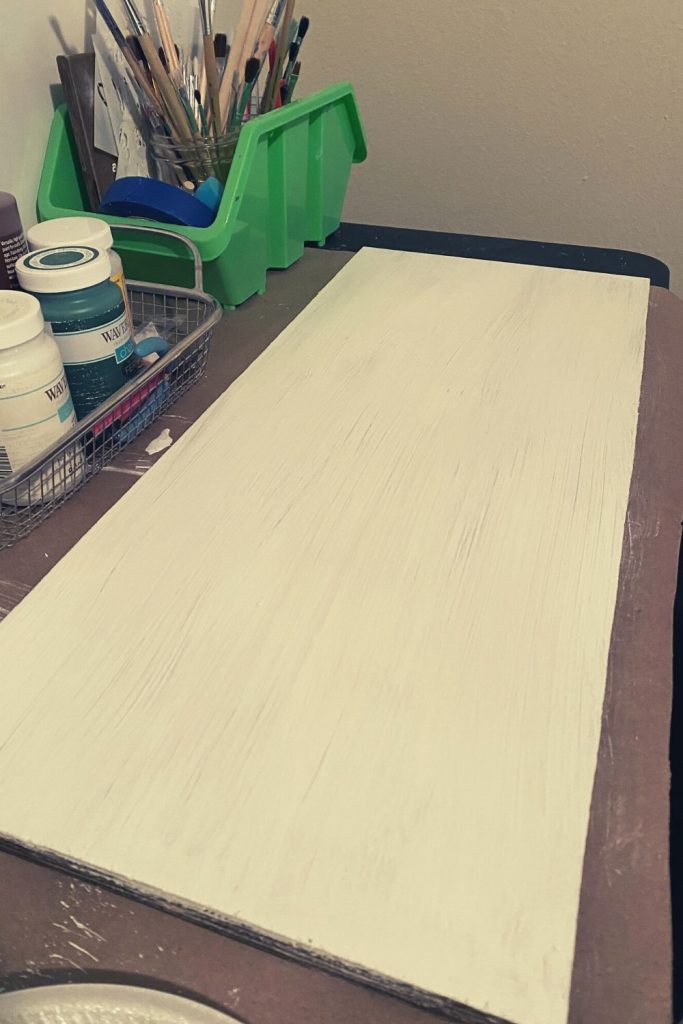 DIY Aged Wood Sign