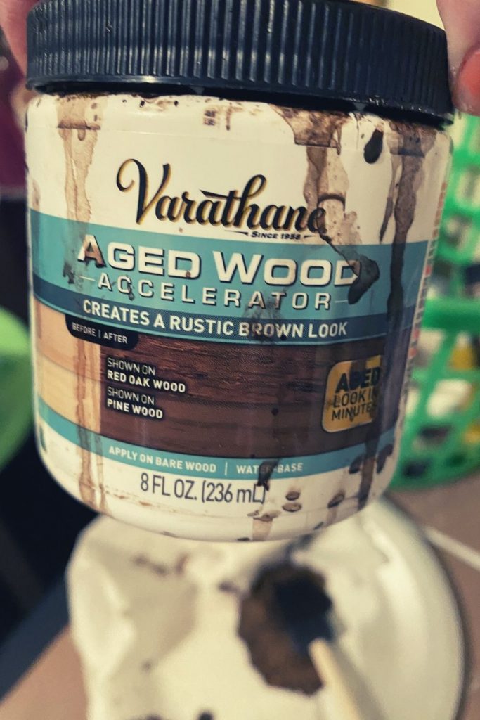 DIY Aged Wood Sign