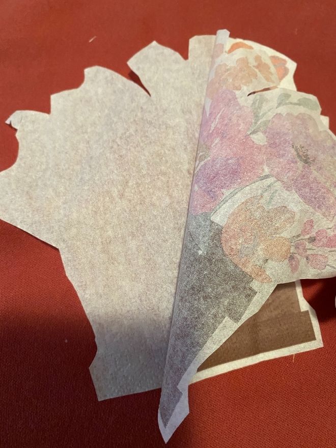 DIY Aged Spring Sign with Decoupage Napkin