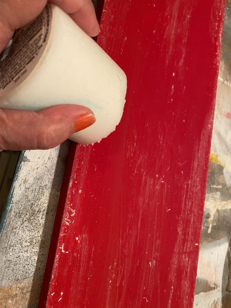How To Distress Wood With Candle Wax