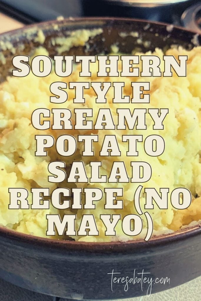 Southern Style Creamy Potato Salad Recipe (No Mayo)