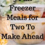 Fall Freezer Meals for Two