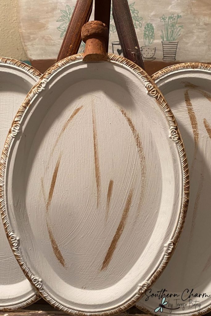 DIY Dollar Tree Silver Platter Pumpkin
