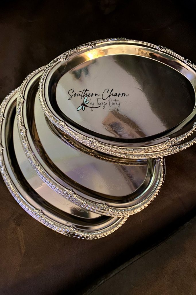 DIY Dollar Tree Silver Platter Pumpkin