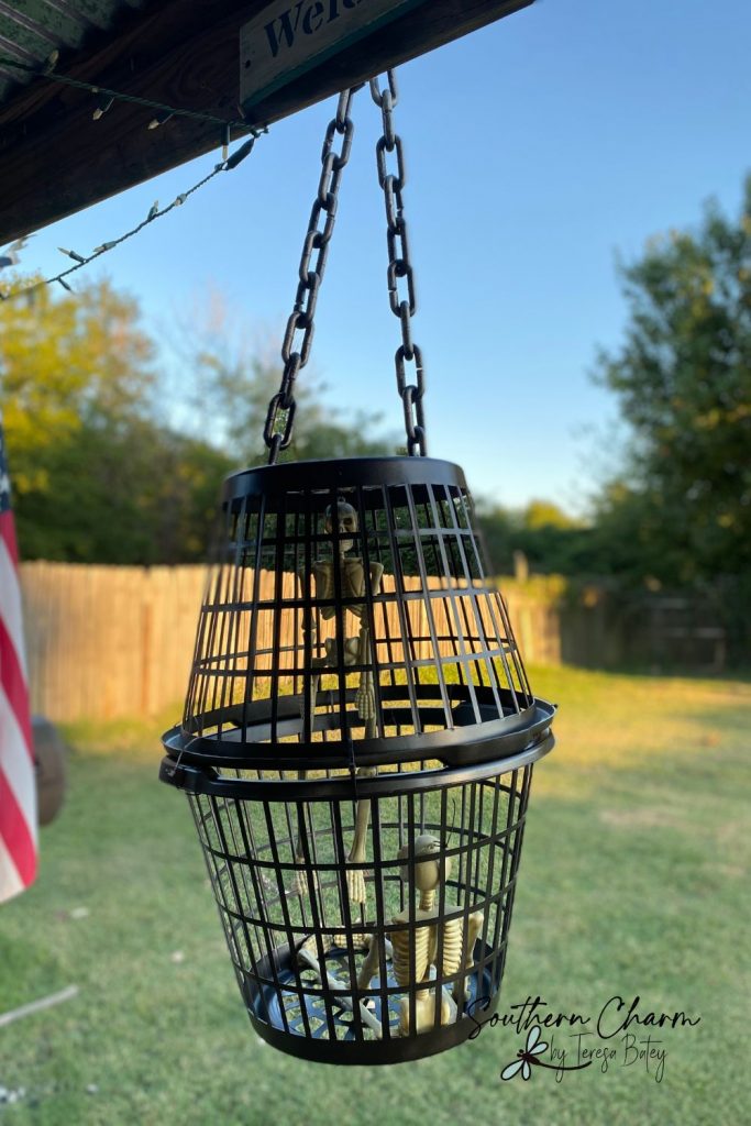 How To Make A Fun DIY Skeleton Cage For Halloween